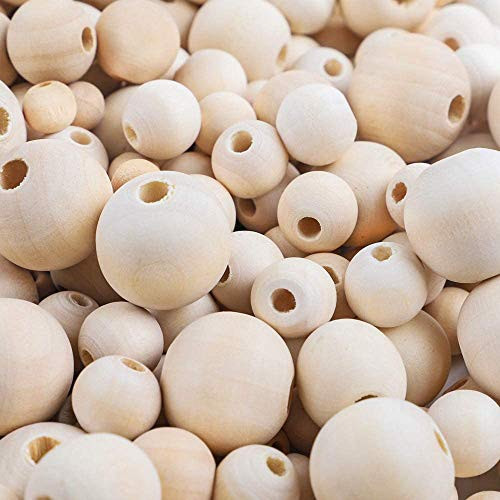 Ann Bully Wooden Beads Natural Round Wood Beads Set DIY Beads Loose Solid Wooden Spacer Beads Assorted for DIY Handmade Jewelry Craft Making Bracelet 100pcs 20mm Ann Bully Wooden Beads Natural Round Wood Beads Set DIY Beads Loose Solid Wooden Spacer Beads Assorted for DIY Handmade Jewelry Craft Making Bracelet 100pcs 20mm