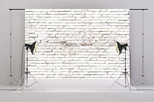 Kate White Brick Wall Background Brick Photography Backdrop Fabric Background 7x5ft