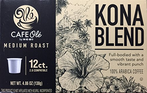HEB Cafe Ole Kona Blend Medium Roast Single Serve Coffee Cups