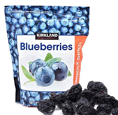 Kirkland Signature Whole Dried Blueberries Resealable Bag  20 oz  2 Pack
