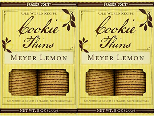 Trader Joe s Meyer Lemon Cookie Thins 9oz255g 2 Pack