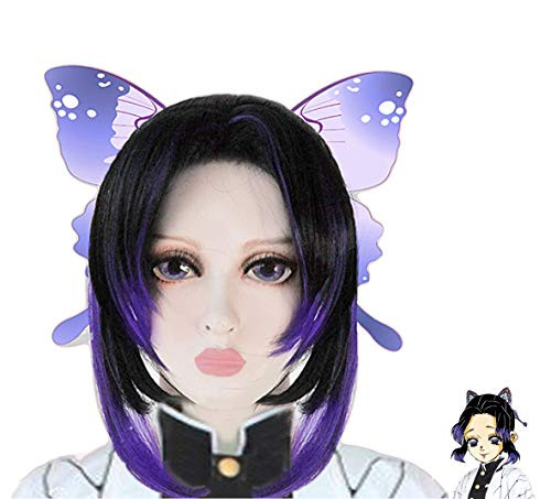 Demon Slayer Cosplay Wig Main Characters Wigs Anime Hair Costume Accessories Make up Adult Kids Kochou Shinobu Cosplay Wig