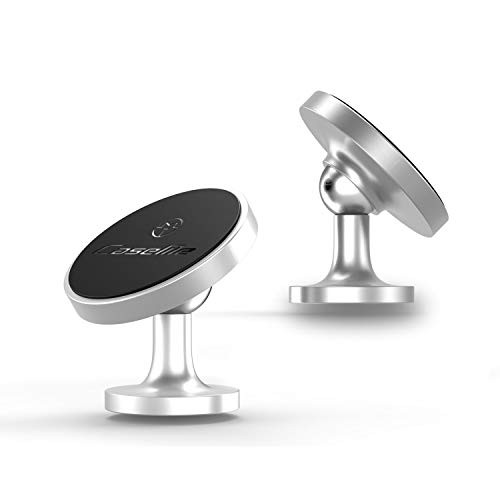 Car Phone Mount Magnetic Cell Phone Car Mount Vent Dashboard 360° Rotation Car Phone Holder Dashboard for iPhone SE 11 Pro XS Max XR X 8 Plus Samsung Galaxy S20 Note10 S10 S10e  All PhonesSilver
