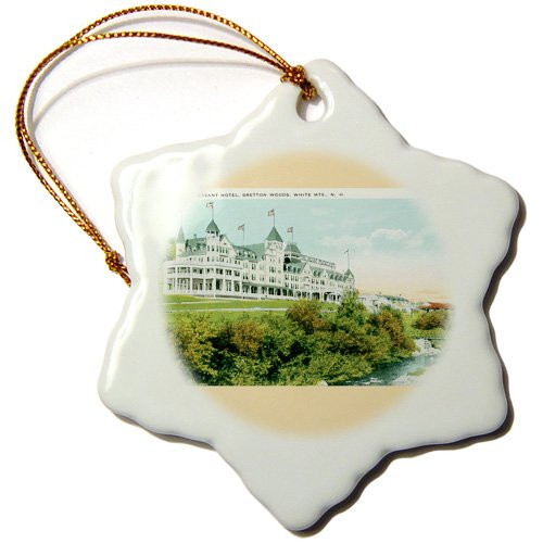 3dRose ORN_170286_1 Mt. Pleasant Hotel Bretton Woods White Mountains New Hampshire Snowflake Ornament, Porcelain, 3-Inch 3dRose ORN_170286_1 Mt. Pleasant Hotel Bretton Woods White Mountains New Hampshire Snowflake Ornament, Porcelain, 3-Inch