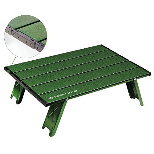 Rock Cloud Portable Beach Table Aluminum Ultralight Folding Camping Table Green