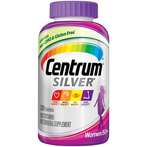 Centrum Silver Women 200 Count Multivitamin / Multimineral Supplement Tablet Vitamin D3 Age 50 Centrum Silver Women 200 Count Multivitamin / Multimineral Supplement Tablet Vitamin D3 Age 50