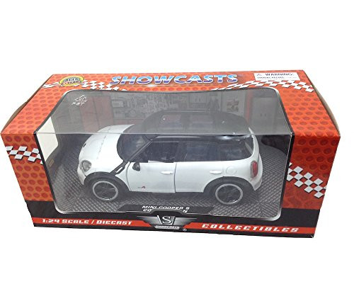 Motormax Mini Cooper S Countryman with Sunroof 1/24 Scale Diecast Model Car White