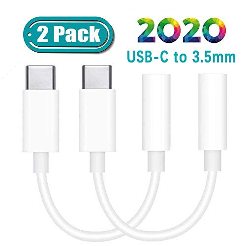 ErnestWoolomd Headphone Earbuds Jack Adapter USB Type C to 3 5mm Adapter Compatible with Pixel 4 3 2 XL Samsung S10 S9 Plus Note iPad ProMate 30 20 Pro and More 2 Pack