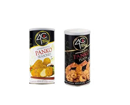 4C Bread Crumbs Light  Crispy Panko Seasoned w/ Pecorino Romano Cheese and Panko Plan  2 Pack