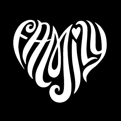 Makarios LLC Family Love Heart Cars Trucks Vans Walls Laptop MKR White 5 5 x 4 75MKR525 Makarios LLC Family Love Heart Cars Trucks Vans Walls Laptop MKR White 5 5 x 4 75MKR525