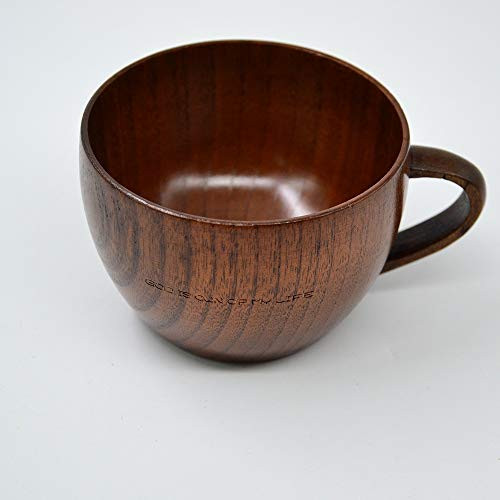 Ecological wooden cup with phrases and dedicated designs  God is own of my life hight quality and beautiful for presentations of your hot or cold drinks