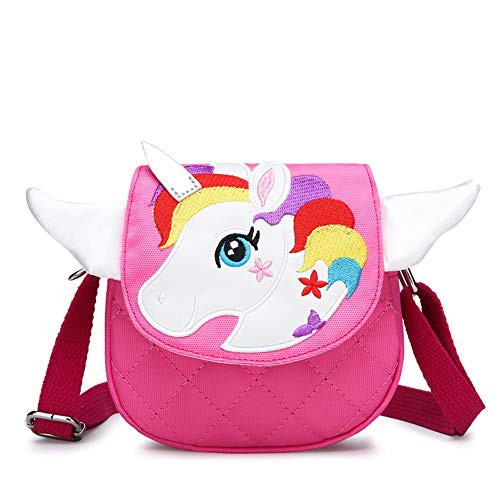 Kids Crossbody Purse Shoulder Bag Mini Cute Unicorn Little Girls Purses Bags Cartoon Animal Messenger Handbag