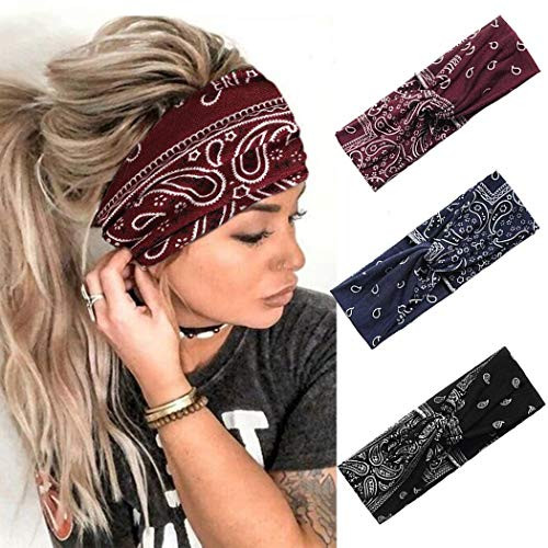 Catery Boho Headbands Criss Cross Headband Headpiece Bohemia Floal Twist Head Wrap Hair Band Vintage Stylish Elastic Turban Fabric Hairbands Fashion Hair Accessories for WomenPack of 3Vintage Catery Boho Headbands Criss Cross Headband Headpiece Bohemia Floal Twist Head Wrap Hair Band Vintage Stylish Elastic Turban Fabric Hairbands Fashion Hair Accessories for WomenPack of 3Vintage