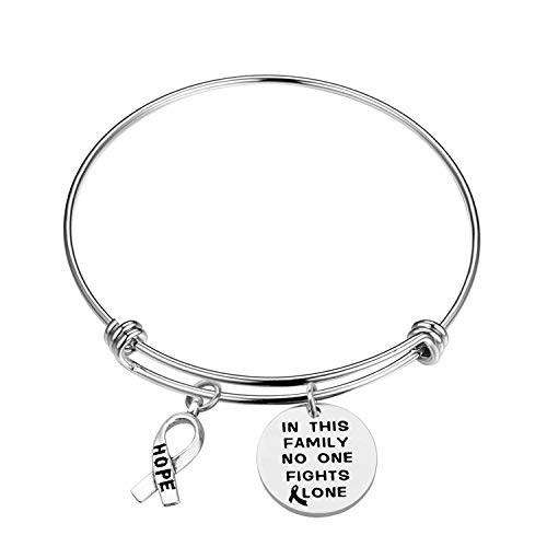 in This Family No One Fights Alone Bracelet Keychain Necklace Cancer Awareness Bracelet Keychain Necklace Jewelry Cancer Survivor Gift in This Family No One Fights Alone Bracelet Keychain Necklace Cancer Awareness Bracelet Keychain Necklace Jewelry Cancer Survivor Gift