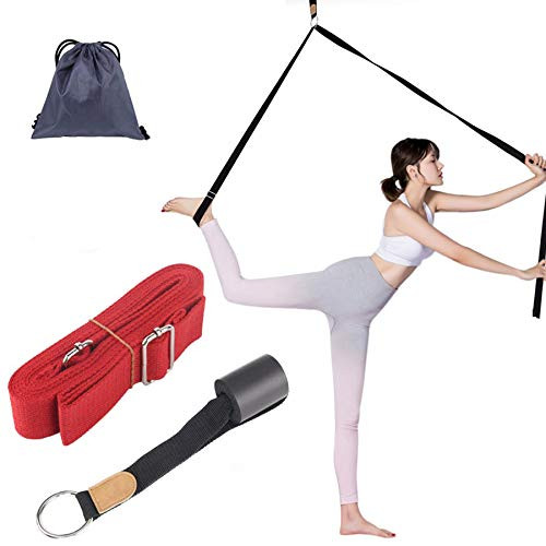 Xroam Adjustable Leg Stretcher Lengthen Ballet Stretch Band  Easy Install on Door Flexibility Stretching Leg Strap Great Cheer Dance Gymnastics Trainer Stretching Equipment Red Xroam Adjustable Leg Stretcher Lengthen Ballet Stretch Band  Easy Install on Door Flexibility Stretching Leg Strap Great Cheer Dance Gymnastics Trainer Stretching Equipment Red