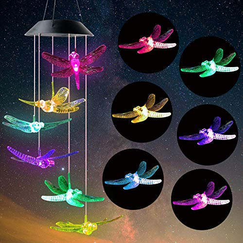 JOBOSI Dragonfly Wind Chimes Solar Wind Chimes Gifts for mom Gifts for Women Gifts for Grandma Garden Gifts Garden Decor Yard Decor Wind Chimes Outdoor JOBOSI Dragonfly Wind Chimes Solar Wind Chimes Gifts for mom Gifts for Women Gifts for Grandma Garden Gifts Garden Decor Yard Decor Wind Chimes Outdoor
