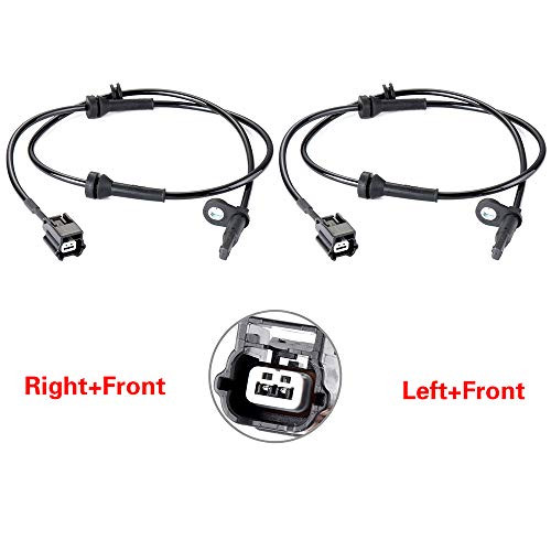ECCPP Front Left Right ABS Wheel Speed Sensors Compatible with 2009 2010 2011 2012 2013 2014 Nissan Murano2012 2013 2014 2015 Nissan Titan ALS2500 Set of 2