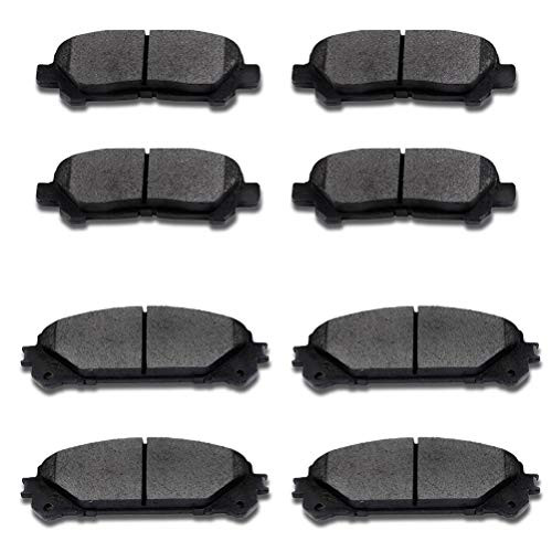 SCITOO Ceramic Front Rear Disc Brake Pad Set fit for 20082013 for TOYOTA Highlander