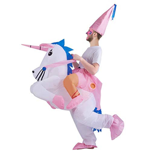 ATDAWN Inflatable Unicorn Rider Costume Inflatable Costumes Halloween Costume Blow Up Costume Adult Size ATDAWN Inflatable Unicorn Rider Costume Inflatable Costumes Halloween Costume Blow Up Costume Adult Size