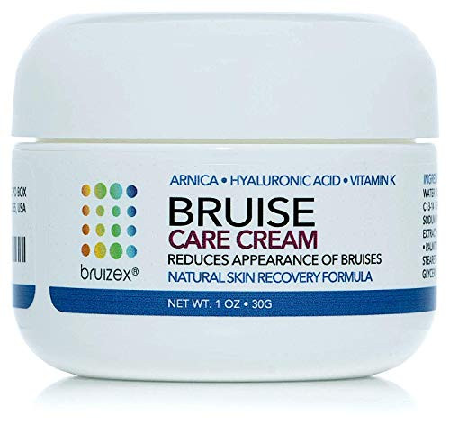 BRUIZEX Bruise Care Cream 1 oz  Bruise Removal Cream with Natural Arnica Montana and Vitamin K  Excellent for Reducing Skin Bruises Pain and Swelling  Encourages Recovery After Surgery or Injury