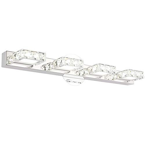 Aipsun 24 4 Inch Crystal Vanity Lights Modern LED Vanity Lights for Bathroom Lighting Fixtures Modern Bathroom Wall Light 5500K White Light Aipsun 24 4 Inch Crystal Vanity Lights Modern LED Vanity Lights for Bathroom Lighting Fixtures Modern Bathroom Wall Light 5500K White Light