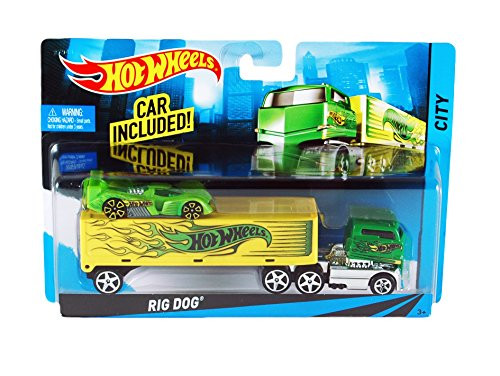 Hot Wheels City Rig Dog Toy Car Set