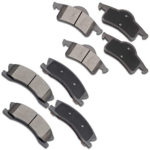 OCPTY Ceramic Brakes Pads Quick Stop Front Rear Brake Pad fit for 19992004 for Jeep Grand Cherokee