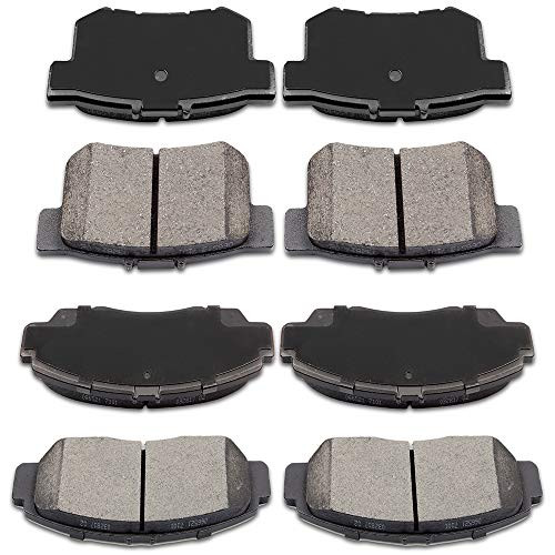 Brake Pads ECCPP 8pcs Ceramic Disc Brake Kits fit for 20042008 Acura TSX 20032007 Honda Accord