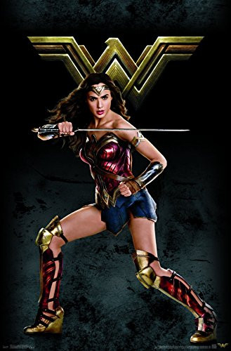 Trends International Justice League-Wonder Woman Premium Wall Poster, 22.375" x 34"