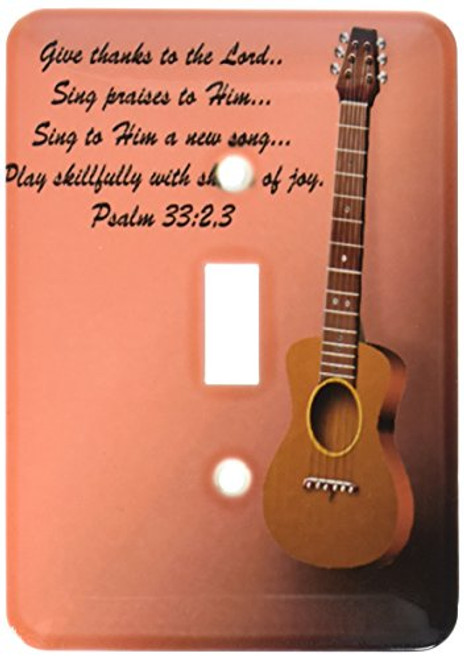 3dRose LLC lsp_22654_1 Classic Guitar and Bible Verse Sing to The Lord a New Song, Single Toggle Switch 3dRose LLC lsp_22654_1 Classic Guitar and Bible Verse Sing to The Lord a New Song, Single Toggle Switch