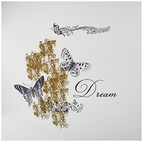 3dRose Blue Butterflies inspirational Dream - Greeting Cards, 6 x 6 inches, set of 12 (gc_151973_2)