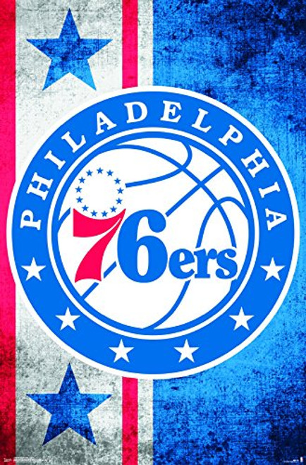 Trends International Philadelphia 76ers-Logo 15 Premium Wall Poster, 22.375" x 34" Trends International Philadelphia 76ers-Logo 15 Premium Wall Poster, 22.375" x 34"