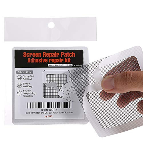 by RHO Window and Door Screen Repair Patch kit  10 Patches 3½  x 3½  9cm x 9cm