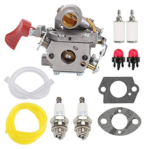 BQBS 545008042 545189502 Carburetor for Poulan Pro PP338PT PP033 PP133 PP333 Zama C1MW44 Gas Trimmer 33cc Carb with Tune Up Kit