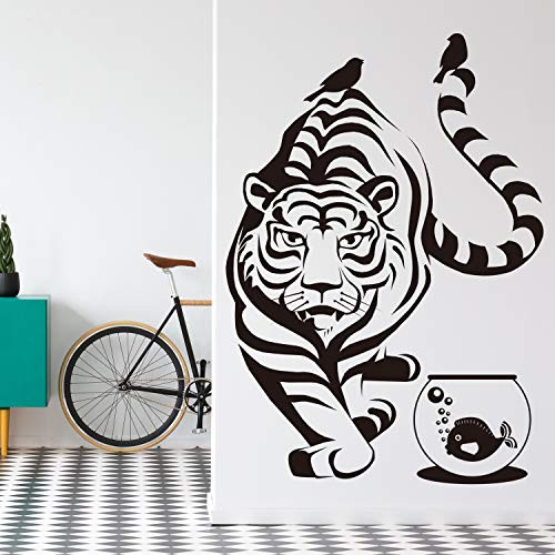 VODOE Tiger Wall Decal Wild Animals Wall Decal Jungle Woods Kingdom Daniel Detroit Clemson Tigers Stickers Suitable for Family Living Room Vinyl Art Home DecorBlack 21 6 X 30 7 inches VODOE Tiger Wall Decal Wild Animals Wall Decal Jungle Woods Kingdom Daniel Detroit Clemson Tigers Stickers Suitable for Family Living Room Vinyl Art Home DecorBlack 21 6 X 30 7 inches