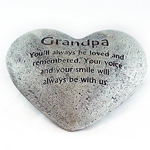 Gerson Heart Shaped Memory Stone for Grandpa