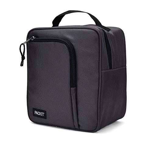 PackIt AMZ-MU-CHA Freezable Commuter Lunch Box, Charcoal