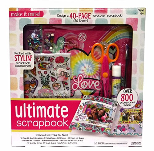 Make it Mine Ultimate Scrapbook - 40 Page Kid's Hardcover Scrapbook Kit