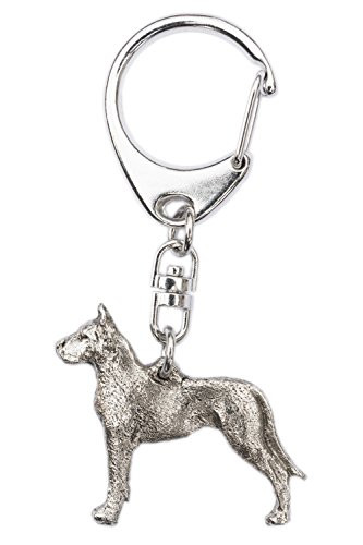 Great Dane(Cropped Ears) Made in U.K Artistic Style Dog Key Ring Collection