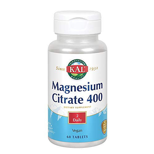 KAL 400 Mg Magnesium Tablets Citrate 60 Count