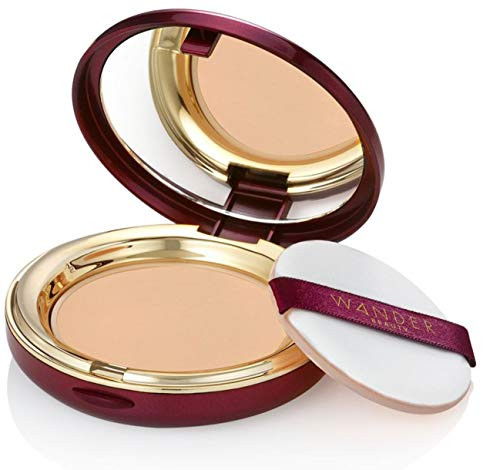 Wander Beauty Wanderlust Powder Foundation  Medium  Talc Free Cruelty Free Vegan Lightweight Powder Foundation Covers Everything Silky Smooth Natural Matte Finish Sheer to Buildable Full Coverage