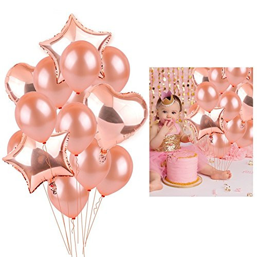 First Birthday Decoration Set For Girl - 1st Birthday One Year Old Baby Girl Party Supplies - Rose Gold Crown, Banner, Cake Topper, Festive fan set, Star Banner Garland First Birthday Decoration Set For Girl - 1st Birthday One Year Old Baby Girl Party Supplies - Rose Gold Crown, Banner, Cake Topper, Festive fan set, Star Banner Garland