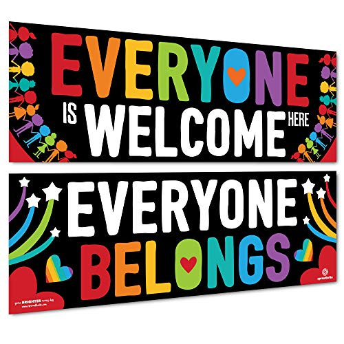 Sproutbrite Classroom Decorations  Welcome Banner and Poster for Teachers  Bulletin Board and Wall Decor for Pre School Elementary and Middle School