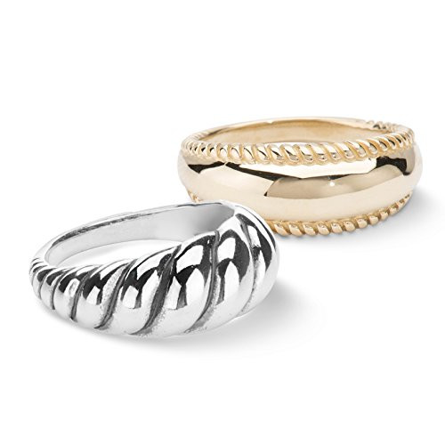 Carolyn Pollack Sterling Silver Brass Ring Insert Set size 9