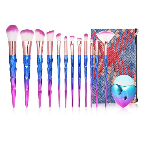 Anself Cosmetic Brushes Set13Pcs Makeup Brush Kit for Foundation Eyebrow Eyeliner Blush Cosmetic Concealer with Travel Bag Anself Cosmetic Brushes Set13Pcs Makeup Brush Kit for Foundation Eyebrow Eyeliner Blush Cosmetic Concealer with Travel Bag
