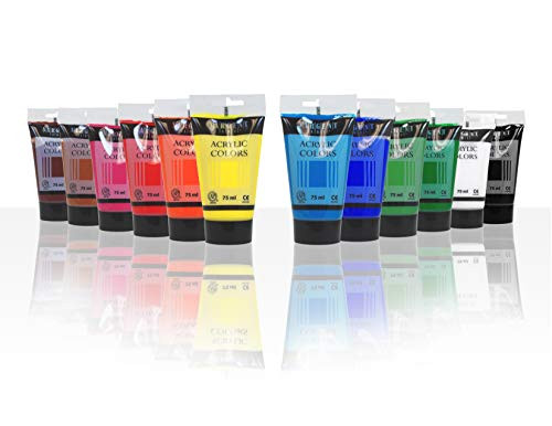 Sargent Art 23-0213 Acrylic Tube Paints Assorted