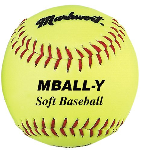 Markwort Soft 9Inch Baseball Yellow Dozen