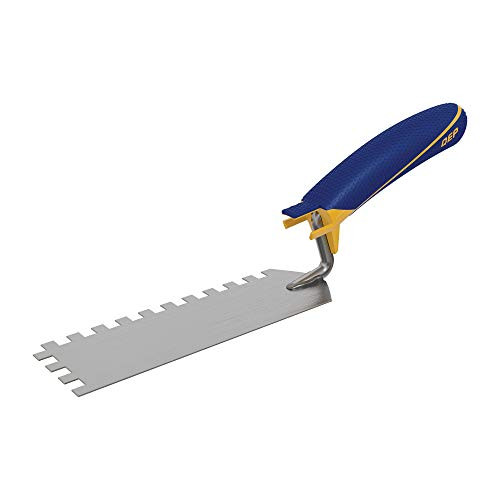 1/4 in  x 1/4 in  x 1/4 in  Comfort Grip SquareNotch Margin Flooring Trowel with Bucket Hook