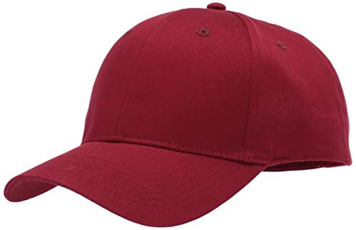 Marky G Apparel 6Panel Structured Twill Cap Maroon One Size