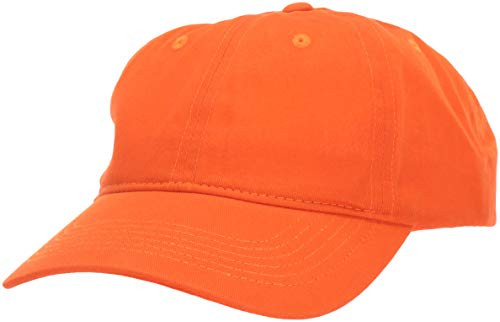 Marky G Apparel 6Panel Twill Unstructured Cap Team Orange One Size